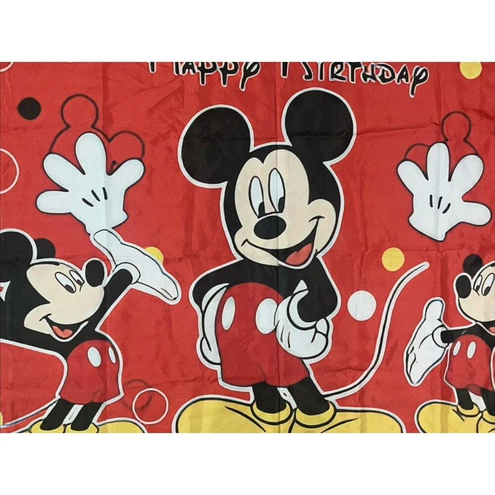 Mickey Birthday Background 5x3 Happy Birthday Banner Party Decoration